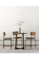 Hospitality furniture - Brown Leather Counter Stool - www.oroatrade.com