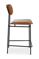 Hospitality furniture - Brown Leather Counter Stool - www.oroatrade.com