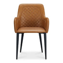 Modern European furniture - Tufted Vegan Leather Dining Chairs (2) - www.oroa.com