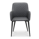 Modern European furniture - Tufted Vegan Leather Dining Chairs (2) - www.oroa.com
