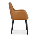 Modern European furniture - Tufted Vegan Leather Dining Chairs (2) - www.oroa.com