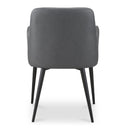 Modern European furniture - Tufted Vegan Leather Dining Chairs (2) - www.oroa.com