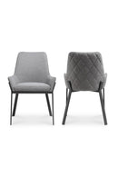 Hospitality furniture - Quilted Upholstered Dining Chairs (2) - www.oroatrade.com
