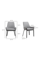 Hospitality furniture - Quilted Upholstered Dining Chairs (2) - www.oroatrade.com