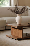 Walnut Open-Shelf Coffee Table | Novi Living Miri | Oroa.com