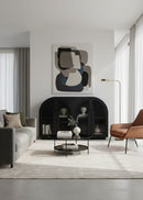 Contract furniture - Black Arched 4-Door Cabinet - www.oroatrade.com