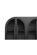 Contract furniture - Black Arched 4-Door Cabinet - www.oroatrade.com