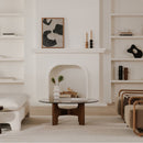 Brown Glass Coffee Table | Novi Living Luke