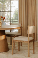 Modern European furniture - Wooden Framed Vintage Dining Chairs (2) - www.oroa.com