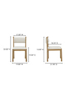 Modern European furniture - Wooden Framed Vintage Dining Chairs (2) - www.oroa.com