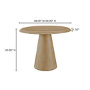 Round Solid Ash Dining Table | Novi Living Tutto