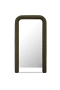 Ruched Upholstered Floor Mirror | Novi Living Ellison | Oroa.com