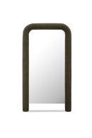 Ruched Upholstered Floor Mirror | Novi Living Ellison | Oroa.com