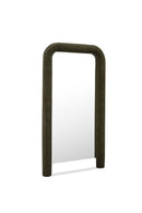 Ruched Upholstered Floor Mirror | Novi Living Ellison | Oroa.com