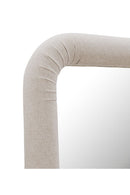 Ruched Upholstered Floor Mirror | Novi Living Ellison | Oroa.com