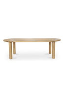 Light Oak Oval Dining Table | Novi Living Milo | Oroa.com