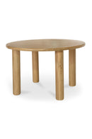 Solid Oak Round Dining Table | Novi Living Milo | Oroa.com