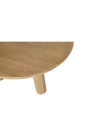 Solid Oak Round Dining Table | Novi Living Milo | Oroa.com