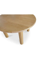 Solid Oak Round Dining Table | Novi Living Milo | Oroa.com