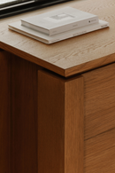 Oak Rustic 2-Drawer Nightstand | Novi Living Brook | Oroatrade.com