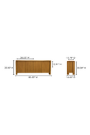 Oak Rustic 4-Door Sideboard | Novi Living Brook | Oroa.com
