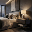 Brown 1-Drawer Floating Nightstand | Novi Living Jonah