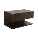 Brown 1-Drawer Floating Nightstand | Novi Living Jonah
