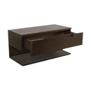 Brown 1-Drawer Floating Nightstand | Novi Living Jonah