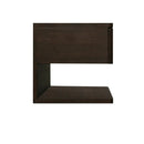 Brown 1-Drawer Floating Nightstand | Novi Living Jonah