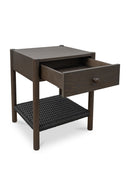 Woven Rope Accent Nightstand | Novi Living Millie | Oroa.com