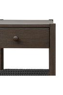 Woven Rope Accent Nightstand | Novi Living Millie | Oroa.com