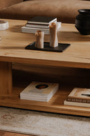 Oak Open Storage Coffee Table | Novi Living Casey | Oroatrade.com