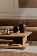 Oak Open Storage Coffee Table | Novi Living Casey