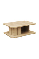 Oak Open Storage Coffee Table | Novi Living Casey | Oroa.com