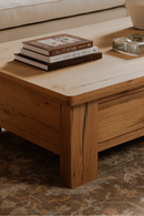 Rustic Oak Storage Coffee Table | Novi Living Graham | Oroatrade.com
