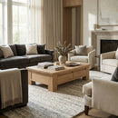 Hospitality furniture - Rustic Oak Storage Coffee Table - www.oroatrade.com
