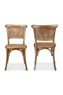 Contract furniture - Woven Rattan Dining Chairs (2) - www.oroatrade.com