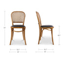 Elm-Framed Rattan Dining Chairs (2) | Novi Living Bedford