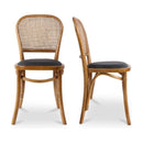 Elm-Framed Rattan Dining Chairs (2) | Novi Living Bedford