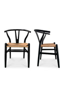 Hospitality furniture - Black Elm Dining Chair Set (2) - www.oroatrade.com
