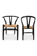 Hospitality furniture - Black Elm Dining Chair Set (2) - www.oroatrade.com