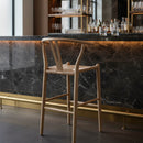 Hospitality furniture - Natural Elm Counter Stool - www.oroatrade.com