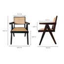 Modern European furniture - Rattan Mid-Century Dining Chairs (2) - www.oroa.com