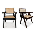 Modern European furniture - Rattan Mid-Century Dining Chairs (2) - www.oroa.com