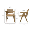 Modern European furniture - Rattan Mid-Century Dining Chairs (2) - www.oroa.com