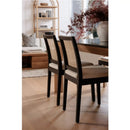 Rattan-Back Dining Chair Set (2) | Novi Living Orville | Oroa.com