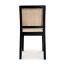 Rattan-Back Dining Chair Set (2) | Novi Living Orville | Oroa.com