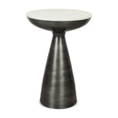 Aluminum Base Marble Side Table | Novi Living Font