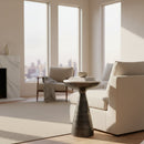 Aluminum Base Marble Side Table | Novi Living Font