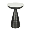 Aluminum Base Marble Side Table | Novi Living Font